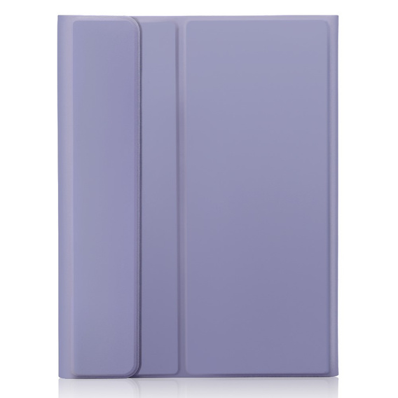 Etui z klawiaturą do iPad Pro 11" 2024 (5 gen.), Leather Pen Slot TouchPad, fioletowe