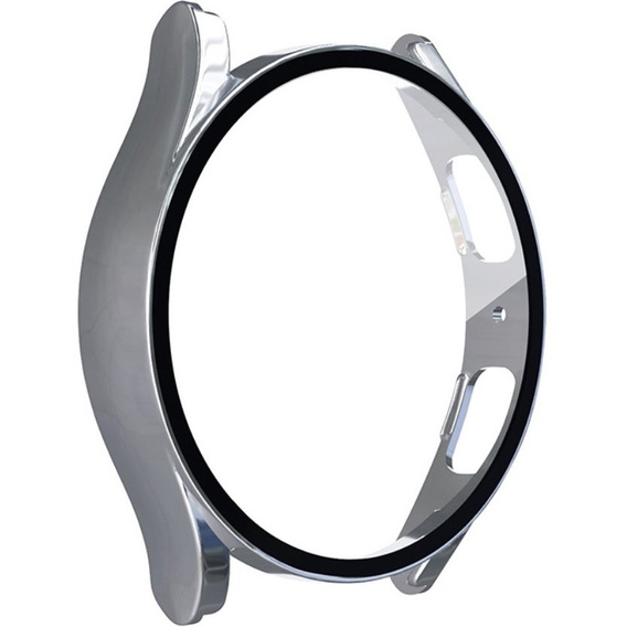 2w1 Etui + Szkło Hartowane do Samsung Galaxy Watch 5 40mm, Srebrne