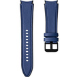Pasek Skórzany do Samsung Galaxy Watch 4/5/6/7/FE 40/42/43/44/45/46/47mm, Niebieski
