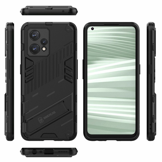 Etui do Realme 9 Pro+/ Realme 9 4G, Military kickstand, czarne