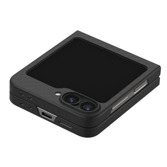 Etui Spigen do Samsung Galaxy Z Flip7 FE / Z Flip6, Airskin Aramid, Czarne