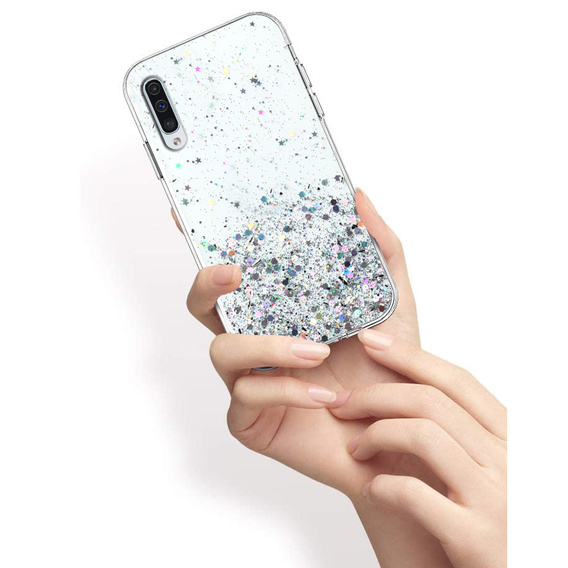 Etui do Samsung Galaxy A50/A50S/A30S, Glittery, przezroczyste