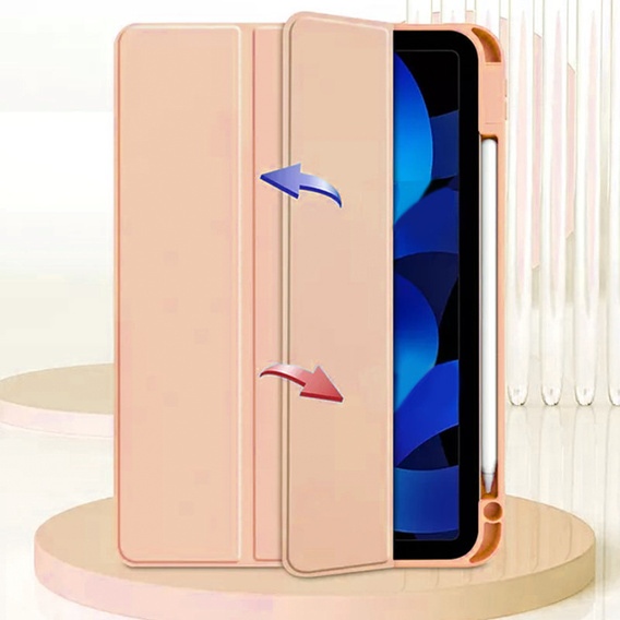 Etui do iPad 11" 2025 A16 (11 gen.) / iPad 10.9" 2022 (10 gen.), Smartcase Hybrid, z miejscem na rysik, różowe rose gold