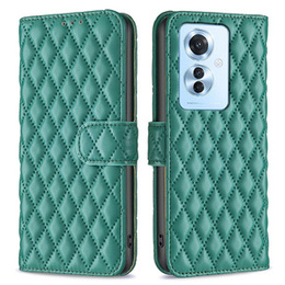 Etui z klapką do Oppo Reno 11F 5G, Wallet, BINFEN COLOR, zielone