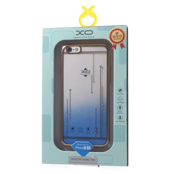 Etui do iPhone 6s / iPhone 6, Light Blue / Meteor Shower