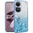 Etui Rhinestone do Oppo Reno 10 / 10 Pro, niebieskie