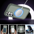 Etui z ramką do Samsung Galaxy S24 Ultra, do MagSafe, zielone