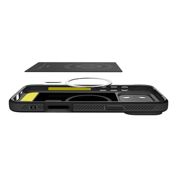 Etui Spigen do iPhone 17 Pro Max, Rugged Armor Mag MagSafe, Matte Black
