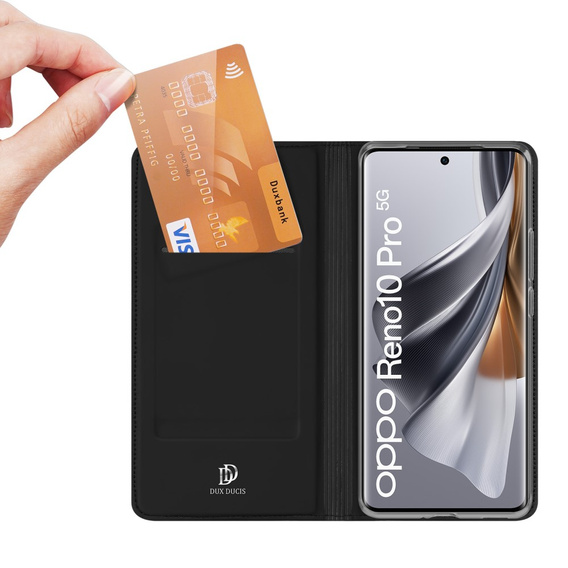 Etui Dux Ducis do Oppo Reno 10 / 10 Pro, Skinpro, czarne