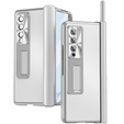 Etui ze szkłem do Samsung Galaxy Z Fold 4 5G, Premium Alloy, Silver