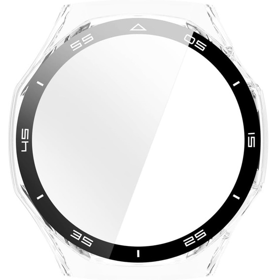 2w1 Etui + Szkło Hartowane do Huawei Watch GT 6 Pro 46mm, Przezroczyste
