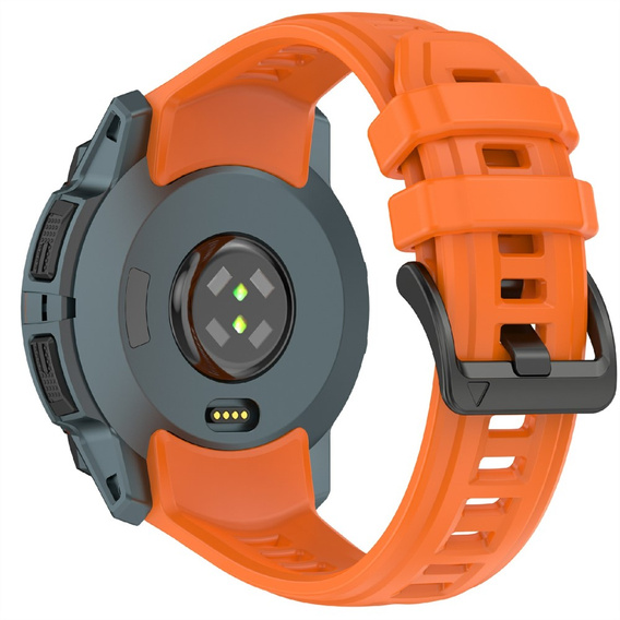 Pasek silikonowy do Garmin Instinct 3 Solar / Instinct 3 AMOLED 50 mm – Pomarańczowy