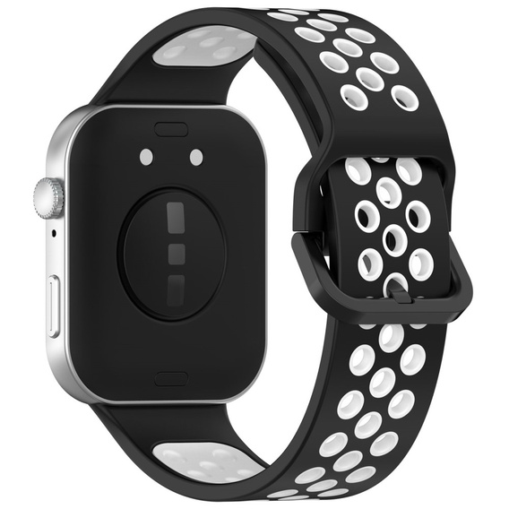 Pasek Silikonowy do Huawei Watch Fit 4 / 4 Pro / 3, Czarny / Biały