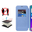 Etui z klapką do iPhone 17, RFID Wallet MagSafe z ochroną aparatu, niebieskie