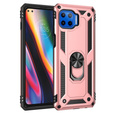 Etui pancerne do Motorola Moto G 5G Plus, Nox Case Ring, różowe rose gold