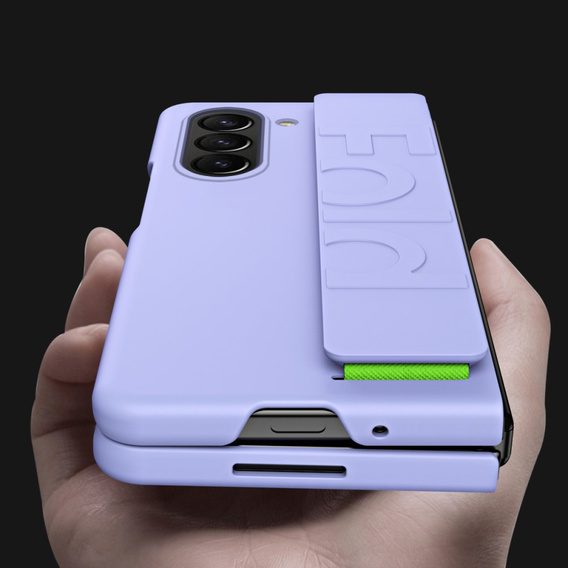 Etui do Samsung Galaxy Z Fold6 5G, z rączką, fioletowe