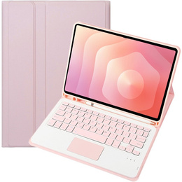 Etui z klawiaturą Bluetooth i touchpadem do Samsung Galaxy Tab S11 – różowe