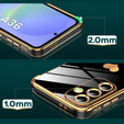 Etui do Samsung Galaxy A36 5G, Electro heart, czarne + Szkło 9H