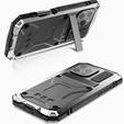 Etui pancerne do iPhone 16 Pro, R-JUST, srebrne