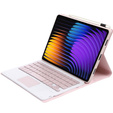 Etui z klawiaturą do Xiaomi Pad 7 / 7 Pro, TouchPad, różowe