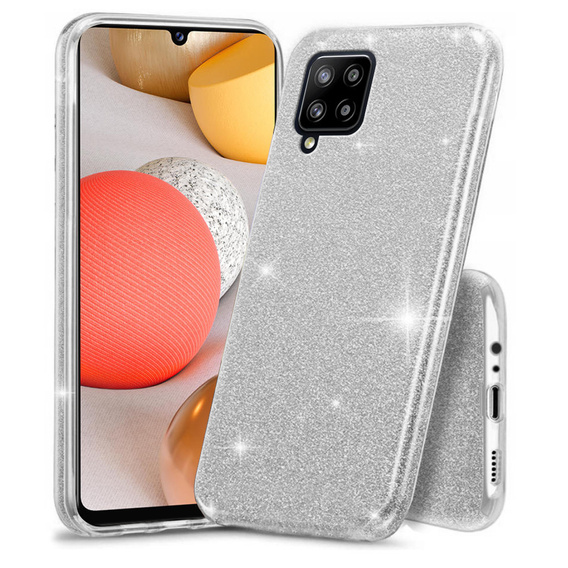 Etui Glitter Case do Samsung Galaxy A42 5G, Silver