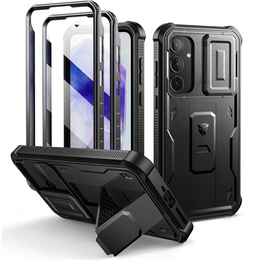 Etui pancerne do Samsung Galaxy A35 5G, Dexnor Full Body (Two Frames), czarne