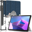 Etui do Lenovo Tab P11 Pro Gen 2 TB132FU TB132XU 11.2", Smartcase z miejscem na rysik, sleeping cat