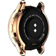 2w1 Etui z Osłoną Silikonową na ekran do Garmin Venu 2 Plus, Różowe złoto