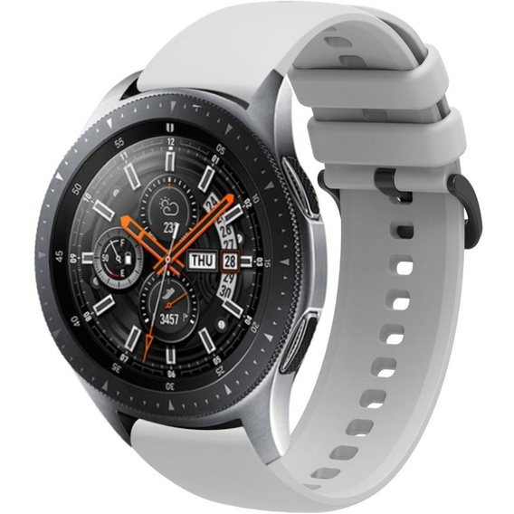 Pasek Silikonowy Uniwersalny 22mm, gładki, Szary