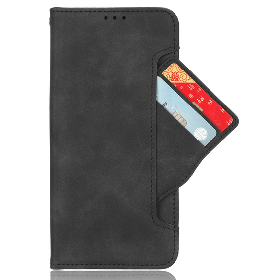 Etui z klapką do Honor Magic 5 Lite 5G, Card Slot, czarne