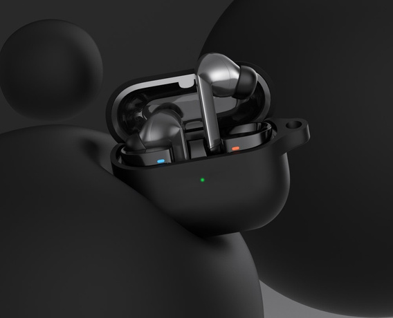 Etui silikonowe z karabińczykiem – Galaxy Buds 3 / 3 Pro - czarne