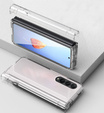Etui ze szkłem do Samsung Galaxy Z Fold 4 5G, Rubberized Case, Transparent