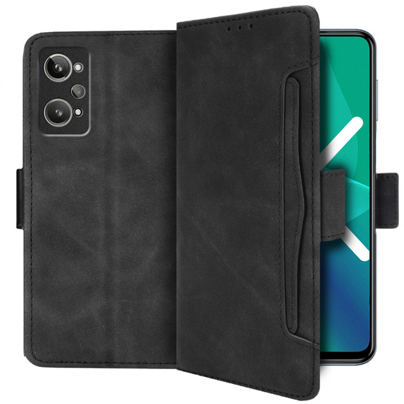 Etui z klapką do Realme GT 2 / Realme GT Neo 2, Card Slot, czarne