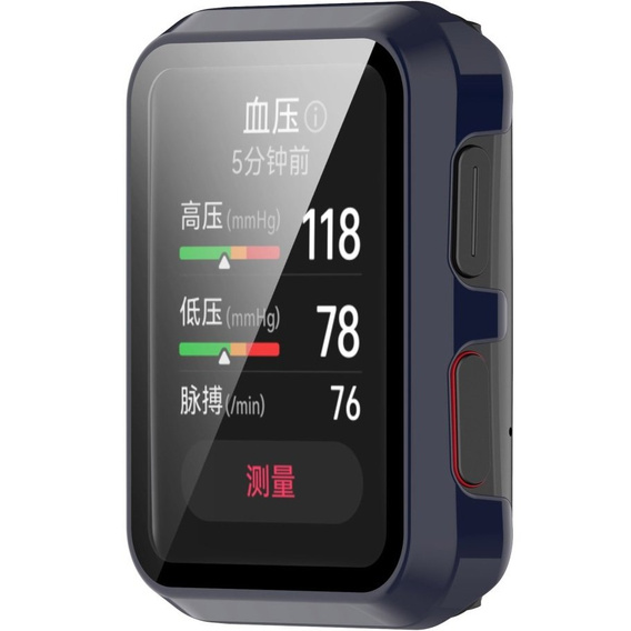 2w1 Etui + Szkło Hartowane do Huawei Watch D, Case, Granatowe
