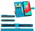 Etui z klapką do Samsung Galaxy M52 5G, Mandala, niebieskie