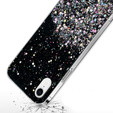 Etui do iPhone XR, Glittery, czarne