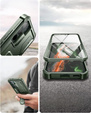 Etui pancerne do Samsung Galaxy S22, Dexnor Full Body, zielone