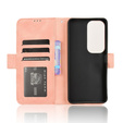 Etui z klapką do Vivo Y19s, Card Slot, różowe
