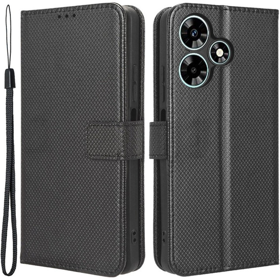 Etui z klapką do Infinix Hot 30i, Wallet Smart Magnet, czarne