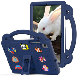 Etui do Samsung Galaxy Tab S6 Lite 10.4" 2020/2022/2024 / Tab A7 2020 T500 / T505 / Tab S6 T860/T865, Cute Patterns, z podstawką, Granatowe