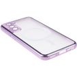 Etui Magnetic Dual Glass MagSafe do Samsung Galaxy S22, fioletowe