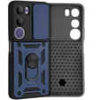 Etui pancerne do Vivo V50 Lite 4G / 5G, CamShield Slide, niebieskie