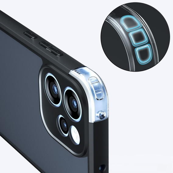 Etui do Oppo Reno 15 Pro, Fusion Hybrid, matowe czarne