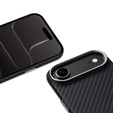 Etui BENKS Kevlar Armor PRO do iPhone Air, Carbon Fiber 600D A068, do MagSafe, aktywny przycisk – czarne