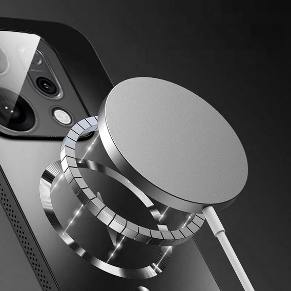 Etui do Oppo Reno 14, do MagSafe, z ochroną aparatu, czarne