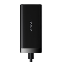 Baseus ładowarka sieciowa GaN3 Pro 100 W, 2× USB-C + 2× USB - czarna