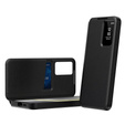 Etui z klapką do Samsung Galaxy A55 5G – czarne, Smart View Wallet z kieszenią na kartę