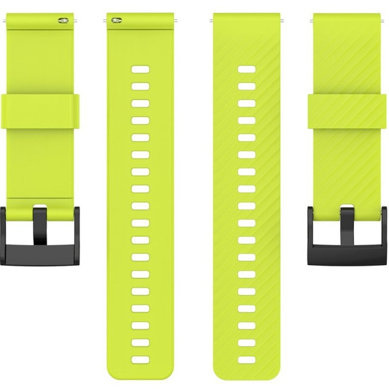 Pasek silikonowy do zegarka Suunto 9, Jasny Zielony