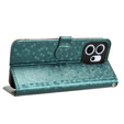 Etui z klapką do Oppo Reno 14 F / 14 FS, Wallet Rhombus, zielone