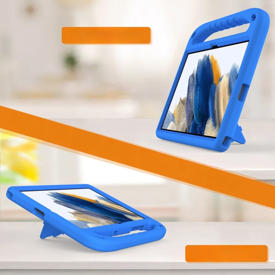 Etui dla dzieci do Samsung Galaxy Tab A9+, dziecięce z uchwytem, Niebieskie